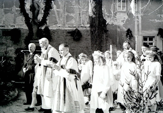 Sulzheim - (Foto von 1948) Katholische Osterprozession (03)