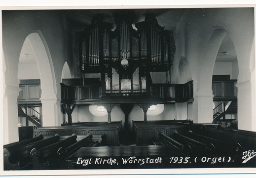 Evangelische Kirche - (Foto von 1935) Stumm Orgel von 1759