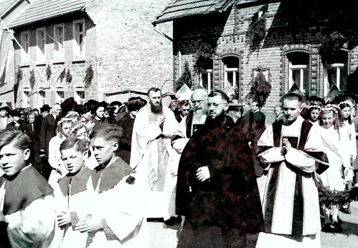 Sulzheim - (Foto von 1948) Katholische Osterprozession (05)