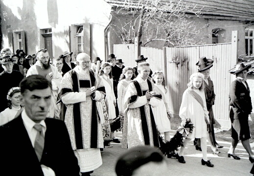 Sulzheim - (Foto von 1948) Katholische Osterprozession (07)
