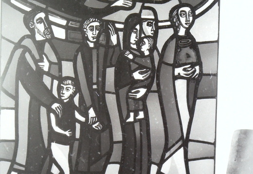 Katholische Kirche - (Foto von 1961) Kirchenfenster