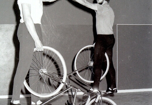 Radfahrer-Verein - (Foto von 1975) Kunstradfahrer 2er