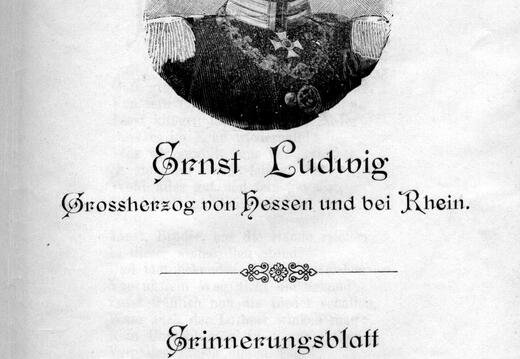 25jähriges Stiftungsfest des Gesangverein Sängerbund Wörrstadt vom 27. - 29. Juni 1903: Erinnerungsblatt 