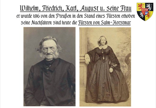 Bild vom Sohn des Rheingrafen mit Frau: Wilhelm Friedrich Salm-Horstmar