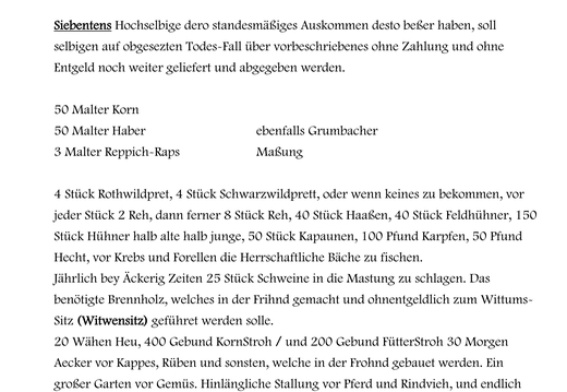 Ehevertrag des Rheingrafen  Carl Ludwig Wilhelm Theodor mit der Gräfin zu Leiningen 1768: Abschrift von Karl-Heinz Andresen / Seite 4