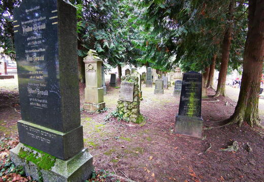 Neuer jüdischer Friedhof - (Foto von 2022) Grabstein Familie Dewald / Blum