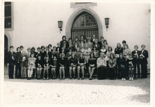 Jahrgänge (Foto von 1974 ) Konfimation / Jahrgang 1960
