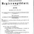 Friedensgericht 1879 / Verordnung über die Aufhebung der Friedensgerichte