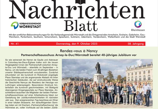 Rendez-vous à Nancy (Nachrichtenblatt 25-10)