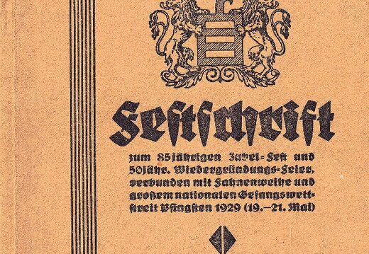 GV Sängerbund (1929) Festschrift zum 85-jährigen Jubiläum (PDF / OCR)