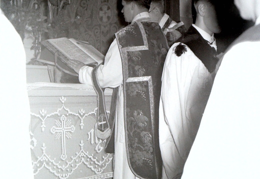 Katholische Kirche - (Foto von 1957) Primiz Hans Böhm (03) Einführungsgottesdienst