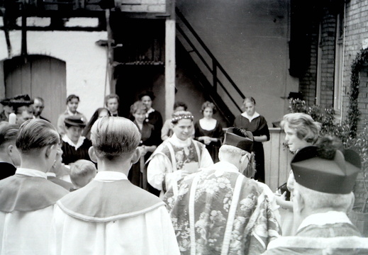 Katholische Kirche - (Foto von 1957) Primiz Hans Böhm (09) Prozession