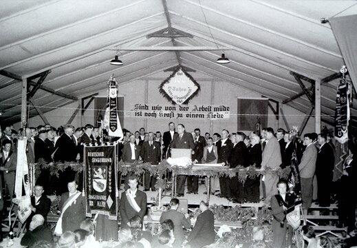 Spiesheim - (Foto von 1961) 100-jähriges Vereinsjubiläum Turn-Gesangverein 1861 (27)