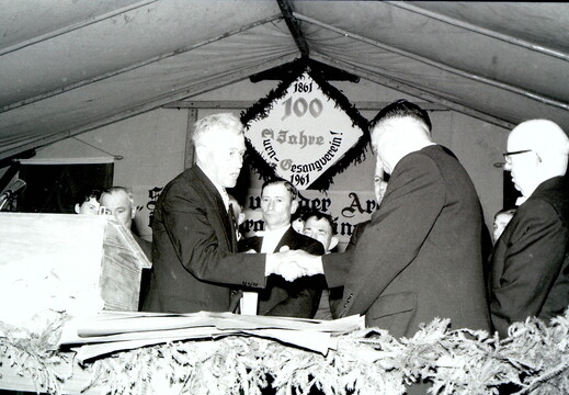 Spiesheim - (Foto von 1961) 100-jähriges Vereinsjubiläum Turn-Gesangverein 1861 (23)