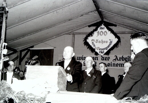 Spiesheim - (Foto von 1961) 100-jähriges Vereinsjubiläum Turn-Gesangverein 1861 (26)