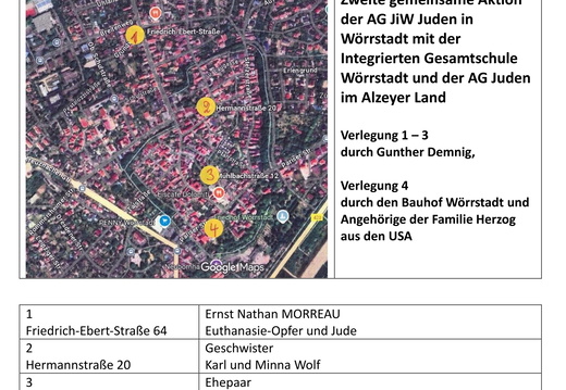 Stolpersteine - (Flyer von 2025) Gemeinsame Aktion 