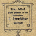 C. Darmstädter, Buchdruckerei 1925