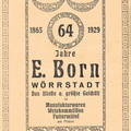 E. Born, Manufakturwaren 1929