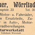 Ernst Decher, Reparaturwerkstatt 1929