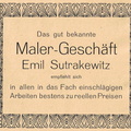 Emil Sutrakewitz, Maler-Geschäft 1929