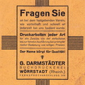 G. Darmstädter, Buchdruckerei 1929
