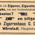 G. Dorsheimer Zigarrenhaus 1925
