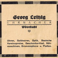 Georg Leitzig, Uhrmacher 1929