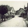 Eichhaus - (Foto um 1930) Pfarrstraße, Blick Richtung evanglische Kirche