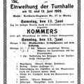 Einweihung der Turnhalle im Jahre 1909