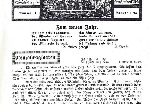 Heimat - Nummer 01 im Januar 1915