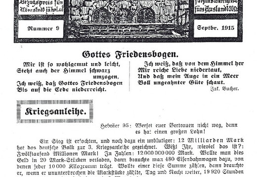 Heimat - Nummer 09 im September 1915