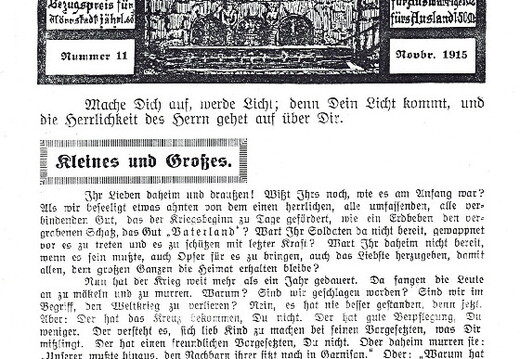 Heimat - Nummer 11 im November 1915