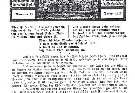 Heimat - Nummer 12 im Dezember 1915